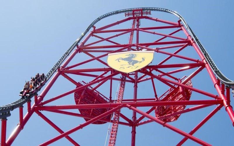 Red Force vertical accelerator at Ferrari Land PortAventura World